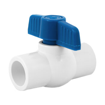 Válvula de esfera de PVC, de 1/2", lisa